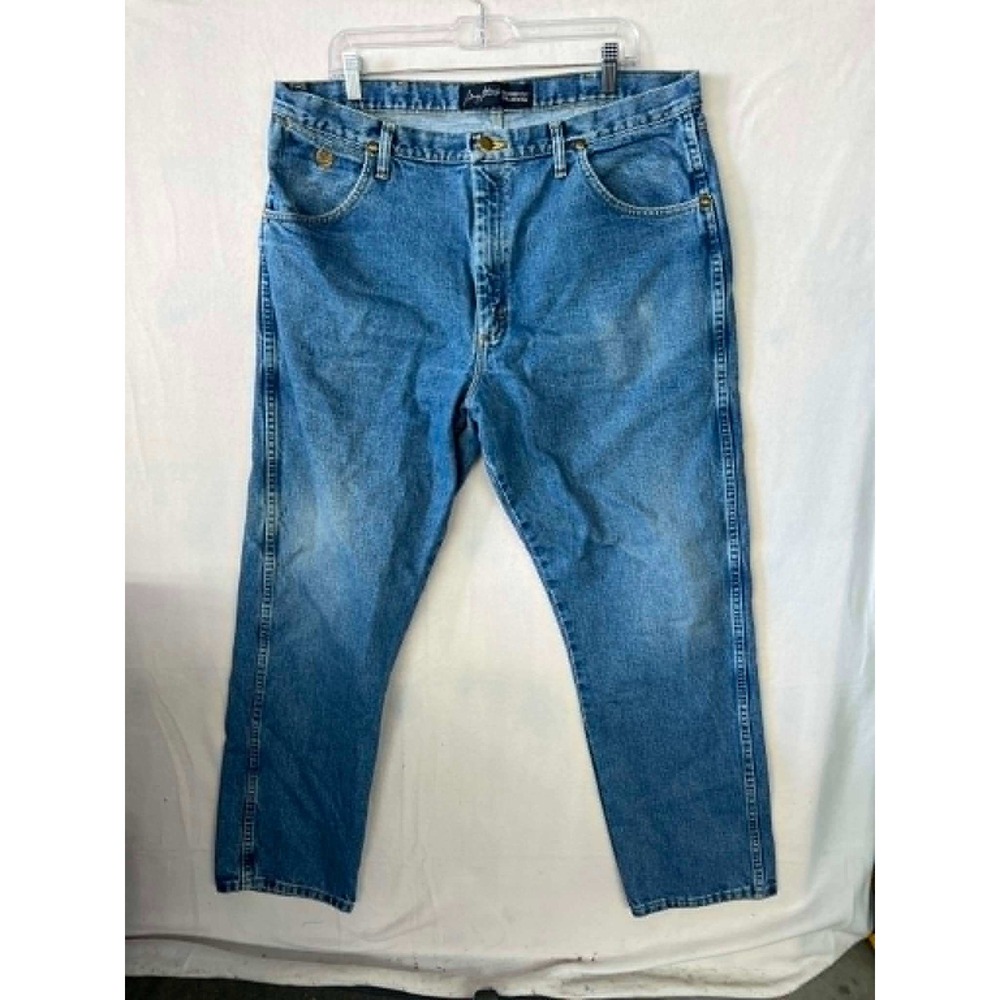 Wrangler George Strait Cowboy Cut Jeans Mens 39x32 Blue Denim Straight 31MGSHD
